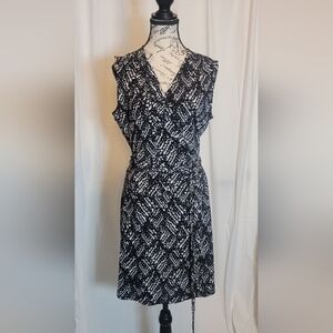 Elegant Black and White Women's Dress